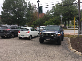 These two are parked next to each other almost every day. I find it funny.